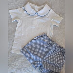 NWT Field Short Set in Blue Box Plaid